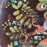 Decorative plate peacock decor Handarbeit Kohler Biel