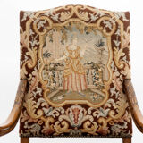 Armchair with high back called Dutch style neo-Louis XIII
