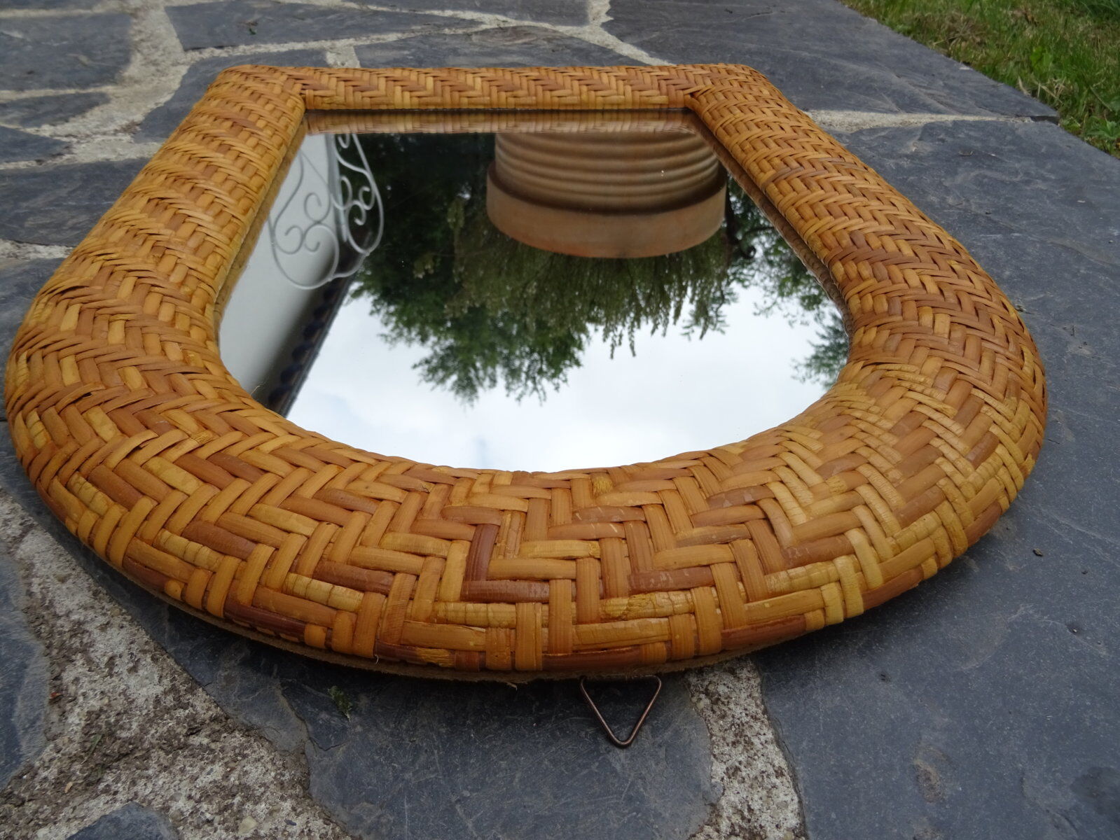 Rattan mirror 52 x 40 cm