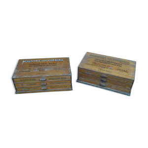 2 casiers années 50 mercerie combina