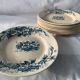 8 plates and an old compoter Terre de Fer HB and Co.