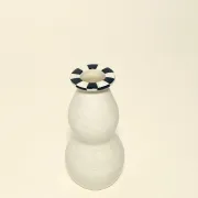 Small checkered vase