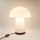 Large glass table lamp in the shape of a mushroom from the space age by Limburg, Germany, 1970s.