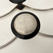 Set of 2 wave effect coat racks (3 hooks) from the 1960s.