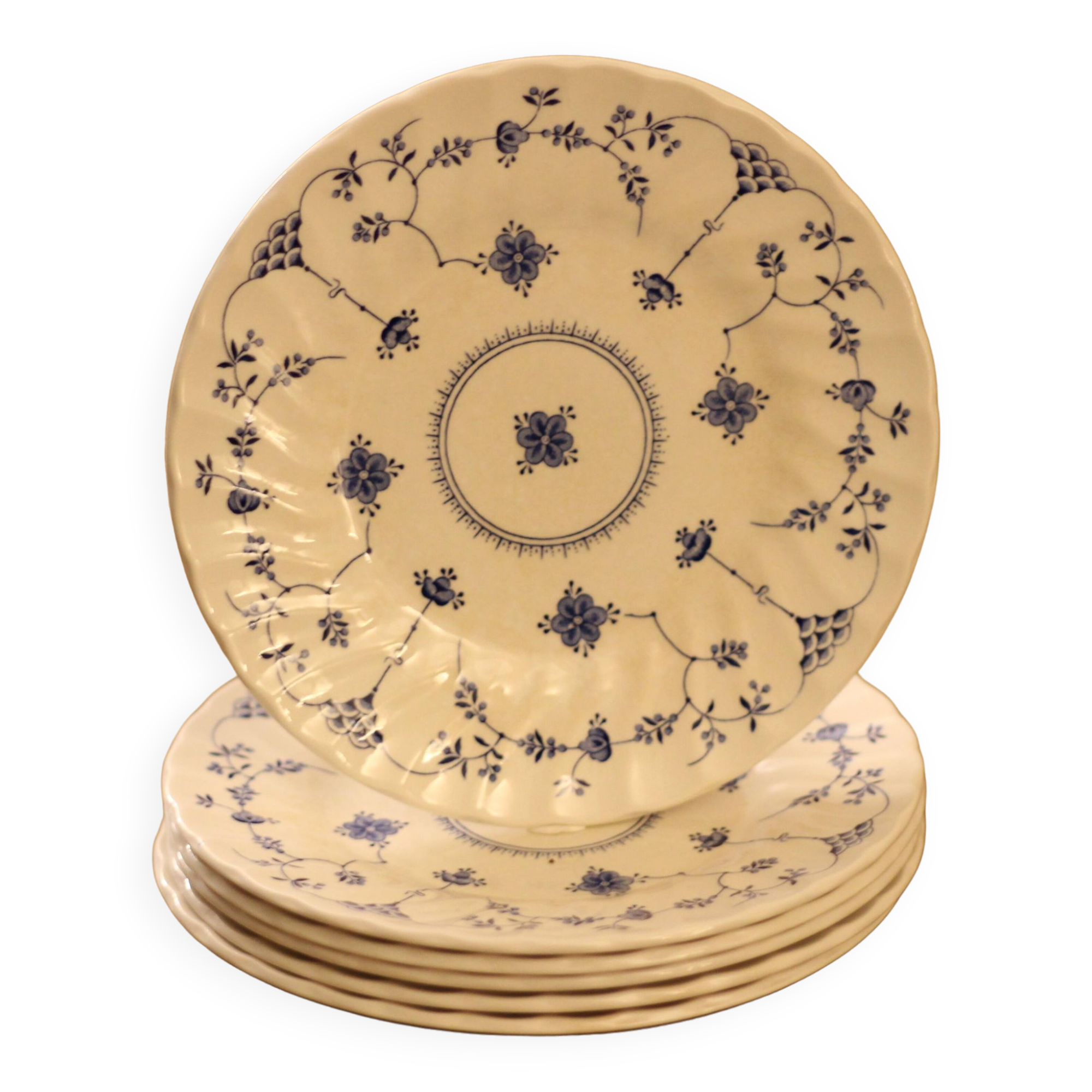 6 Myott Finlandia dessert plates