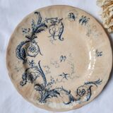 Antique dessert plates mismatched iron earth