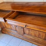 Louis Philippe cherry vessel in solid cabinetmaker's cherry