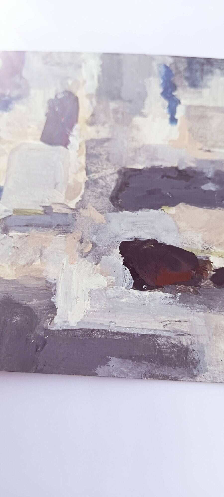 Original abstract painting – mineral composition – Nicolas de Stael