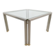 Table basse Regency T28 en laiton et verre de Peter Ghyczy, années 1970
