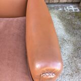 Leather club armchair