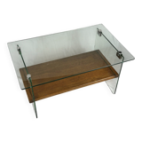 Glass coffee tables by André Monpoix