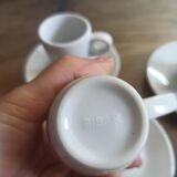 Lot de tasses à café et sous tasses