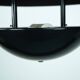 Vintage 1990s Black Pendant Lamp with Glass Top Shade. Italy
