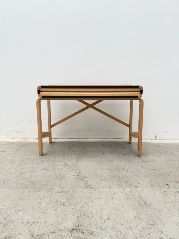 Bureau en bois massif et formica