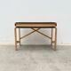 Solid wood and formica desk made by a cabinetmaker.