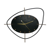 Wall clock "Flash transistor" 60's metal