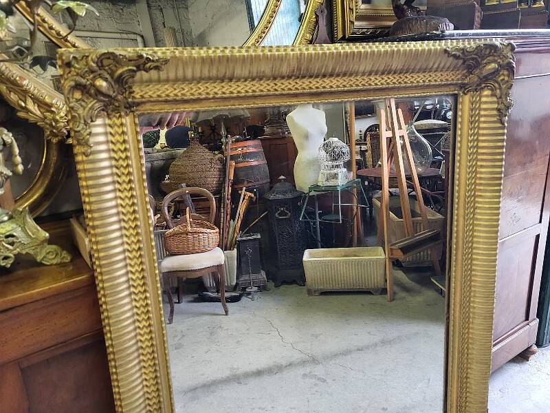 Antique gilt mirror from the early 19th century n°41