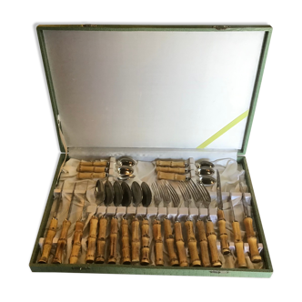 Housewife of cutlery "bamboo handle" 24 pieces