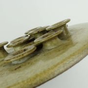 Large rudi stahl candle holder for 13 candles 1970s west german studio pottery