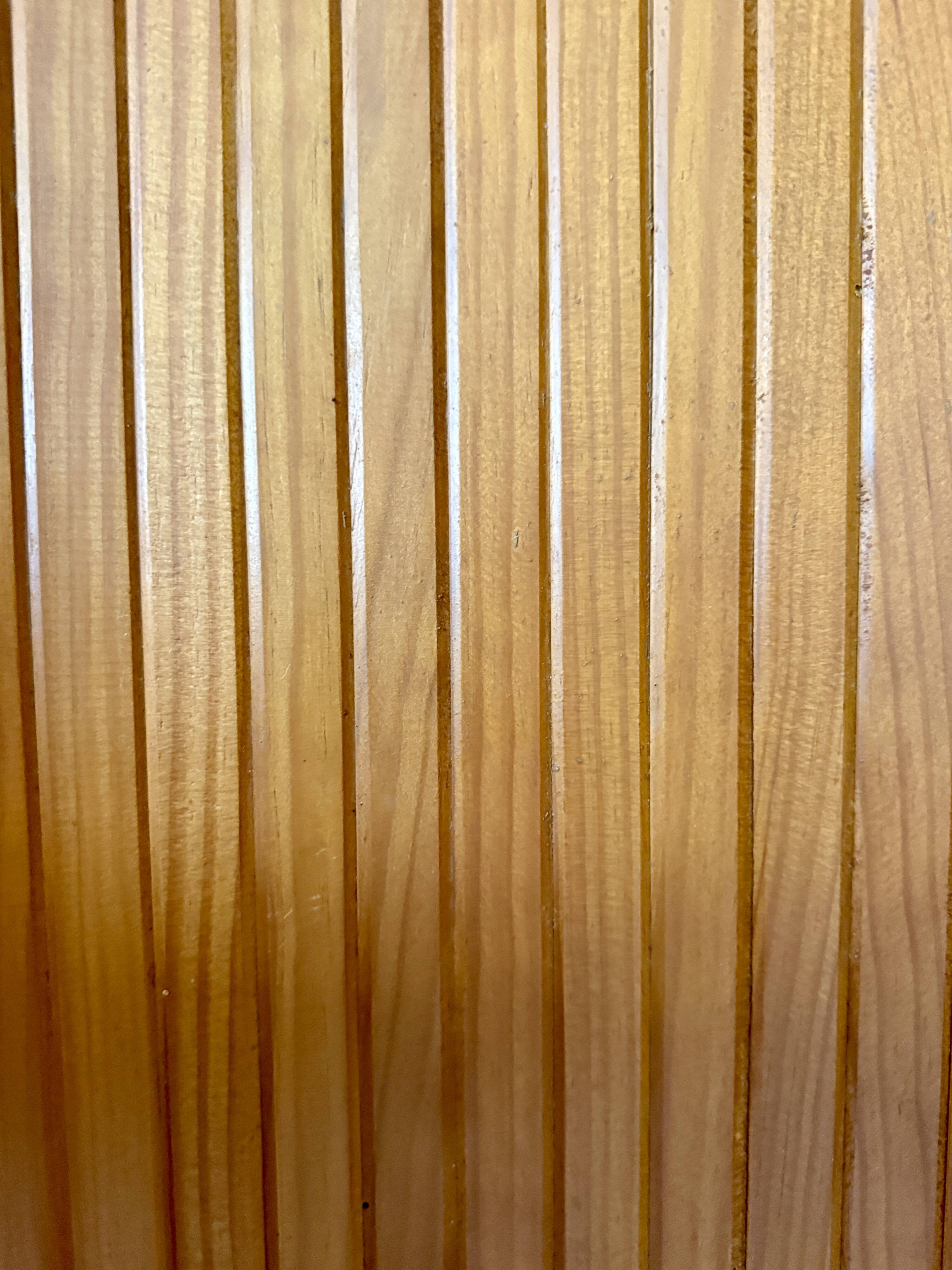 Baumann Sons & Company, large screen made of beech slats circa 1930-1940