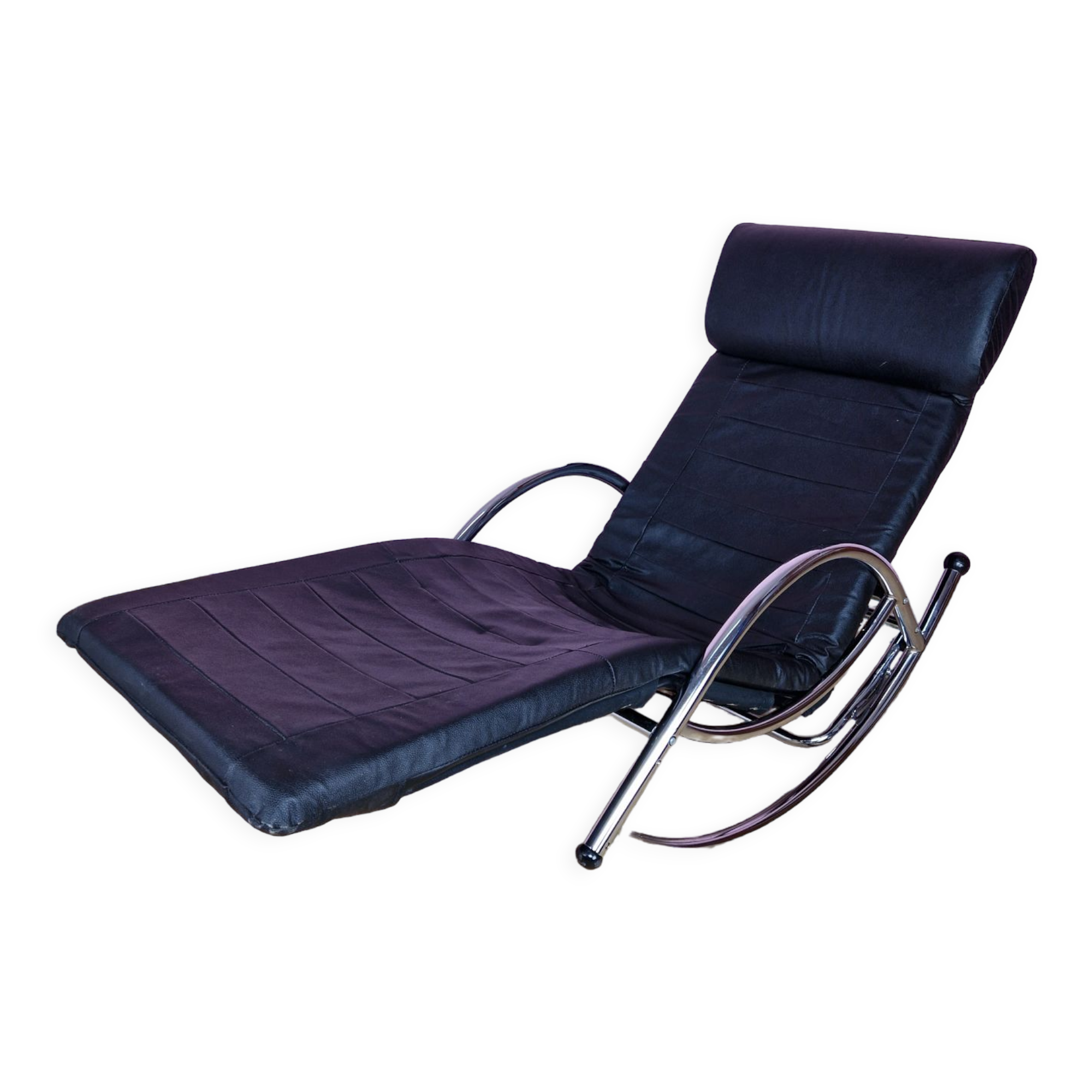 Vintage italian rocking chaise lounge, 1970s