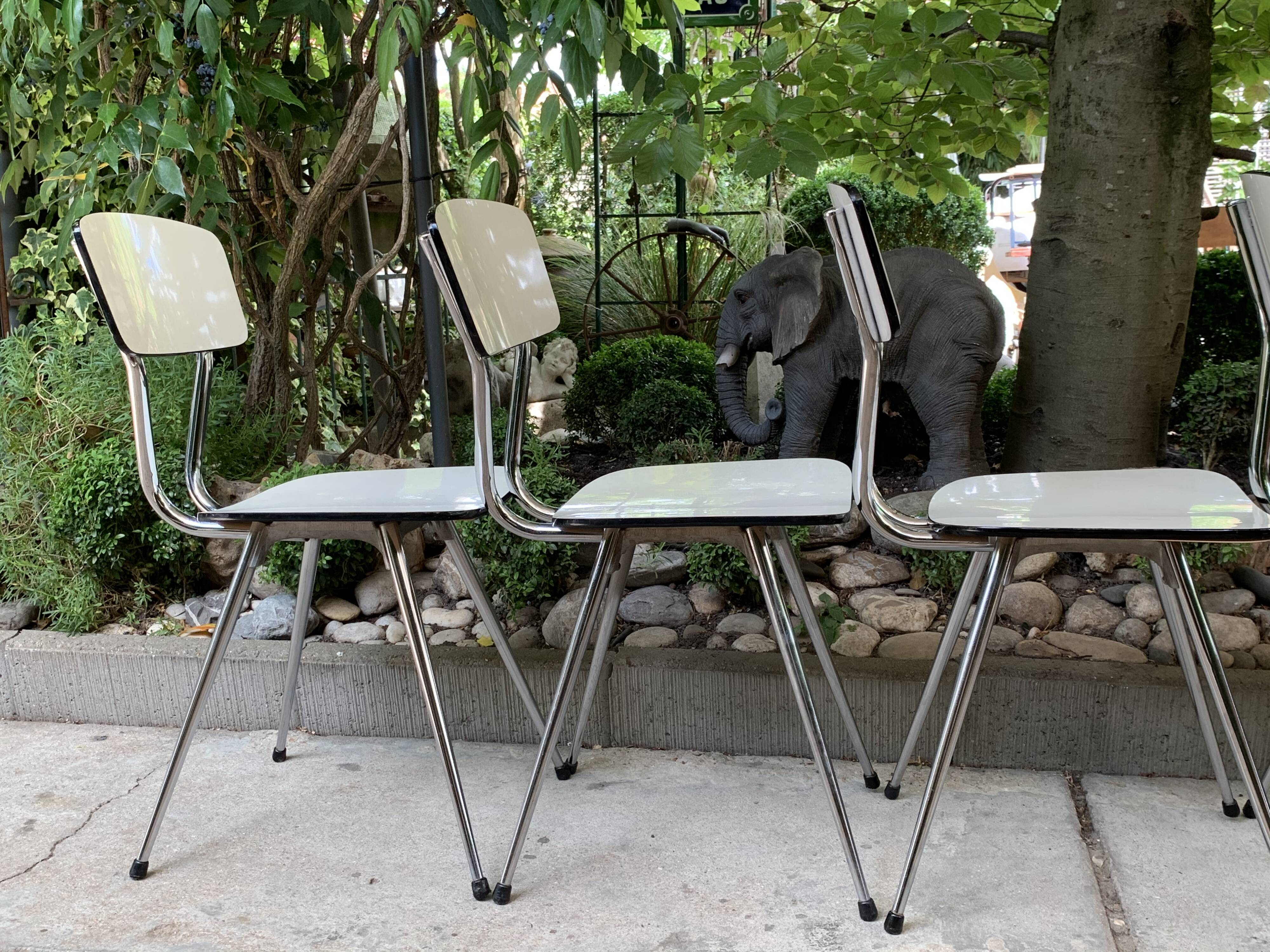 Tublac compass formica 5 chairs