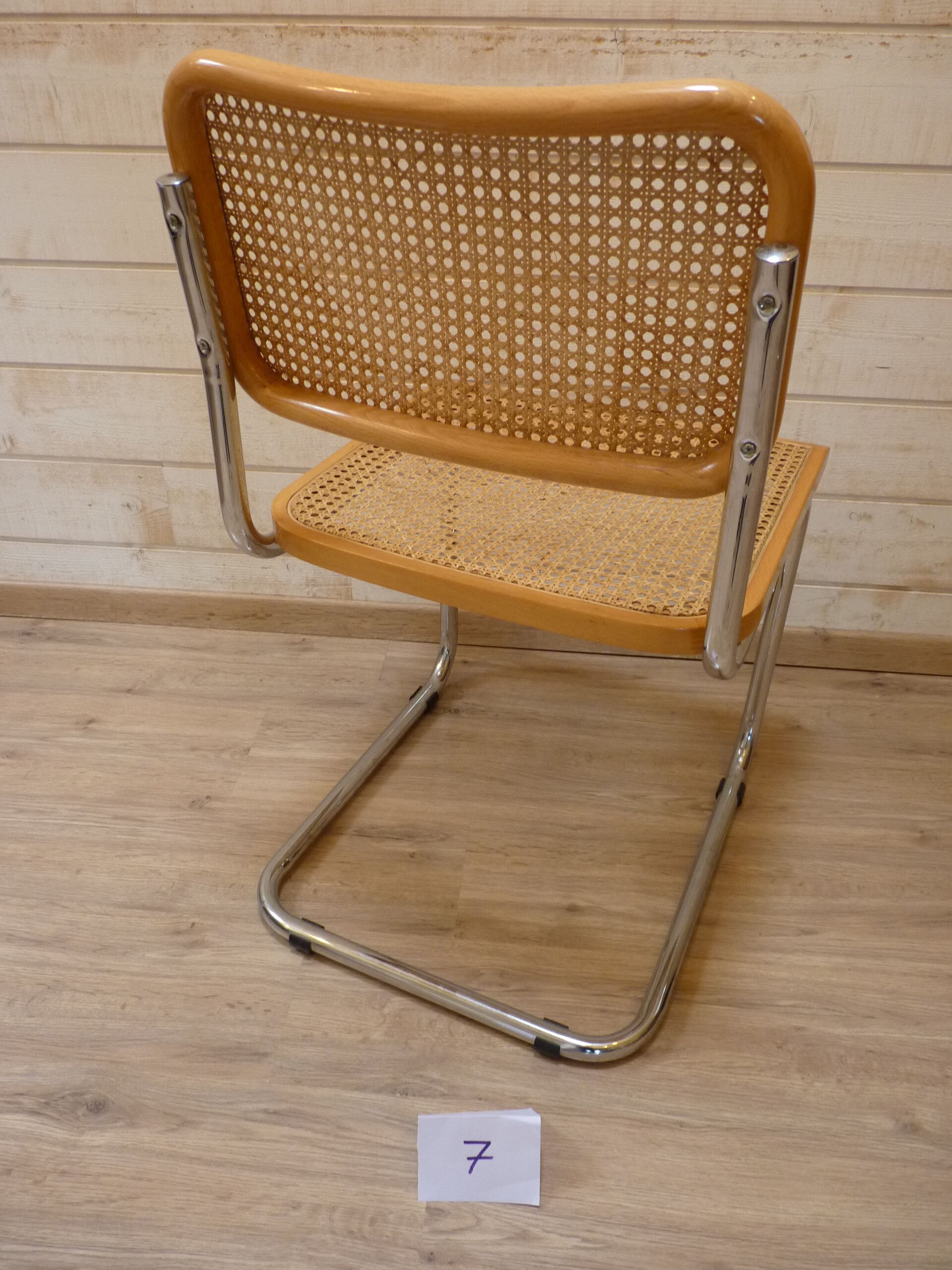 Eight chairs "Cesca B32" by Marcel Breuer