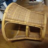 Vintage rattan coffee table
