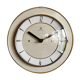 Formica vintage clock round silent wall clock "SMI golden maple"