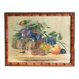 Watercolor still life fruits