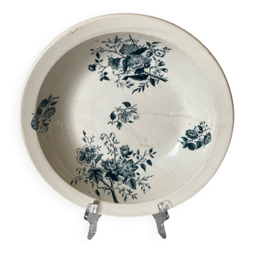 Grigny Terre de Feu dish, floral motif, 19th - 20th century