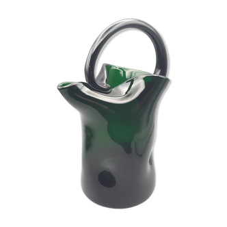 thick blown glass carafe pitcher 2 kg