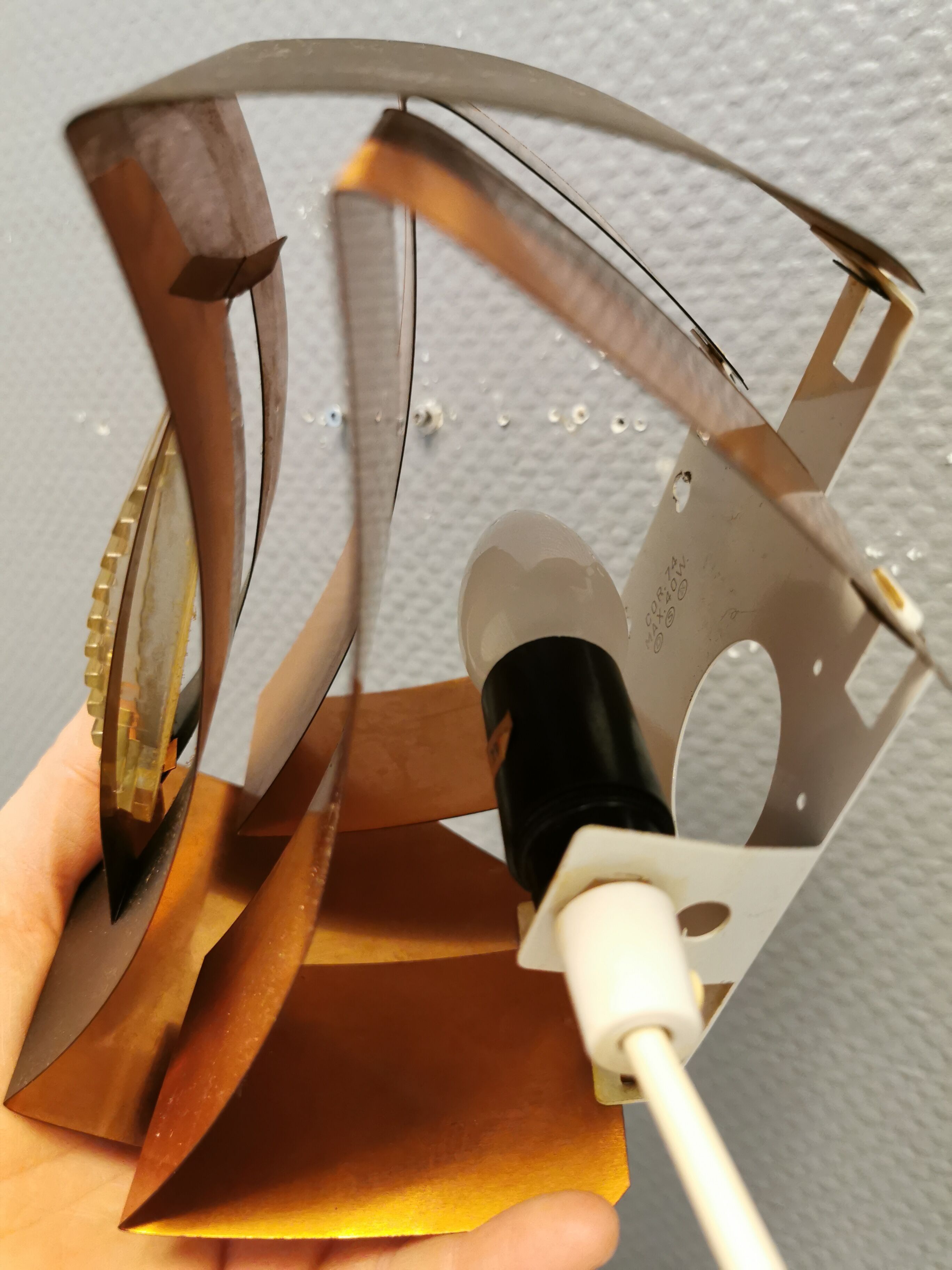 Wall lamp, designed by Werner Schou for his own company Coronell Elektro - Denmark.