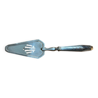 Silver metal dessert shovel 2 vintage art deco punches