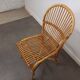 Bureau et sa chaise en rotin