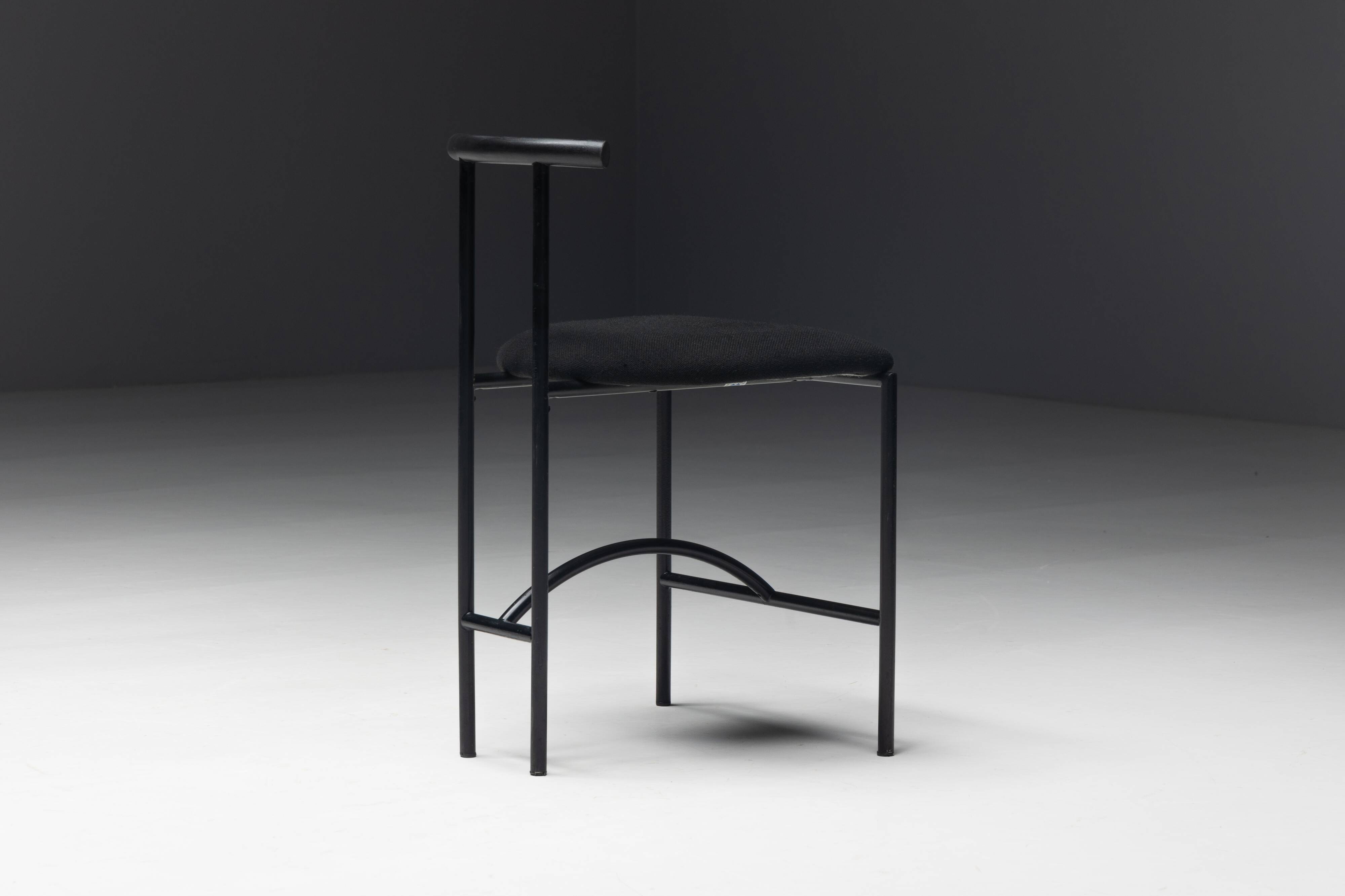 Postmodern "Tokyo" Dining Chairs by Rodney Kinsman for Bieffeplast, Italy, 1980s