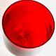 Red textured glass vase from the 60s 70s, Italy, Empoli