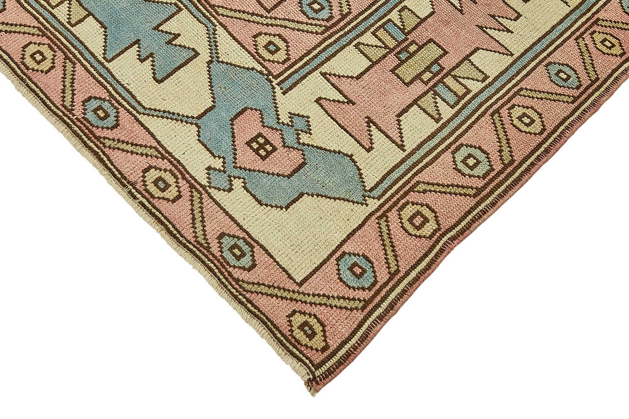 Tapis vintage anatolien turc 210 cm x 287 cm
