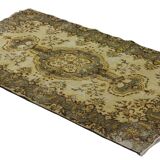 Turkish Anatolian Handmade Vintage Area Rug 205 cm x 94 cm