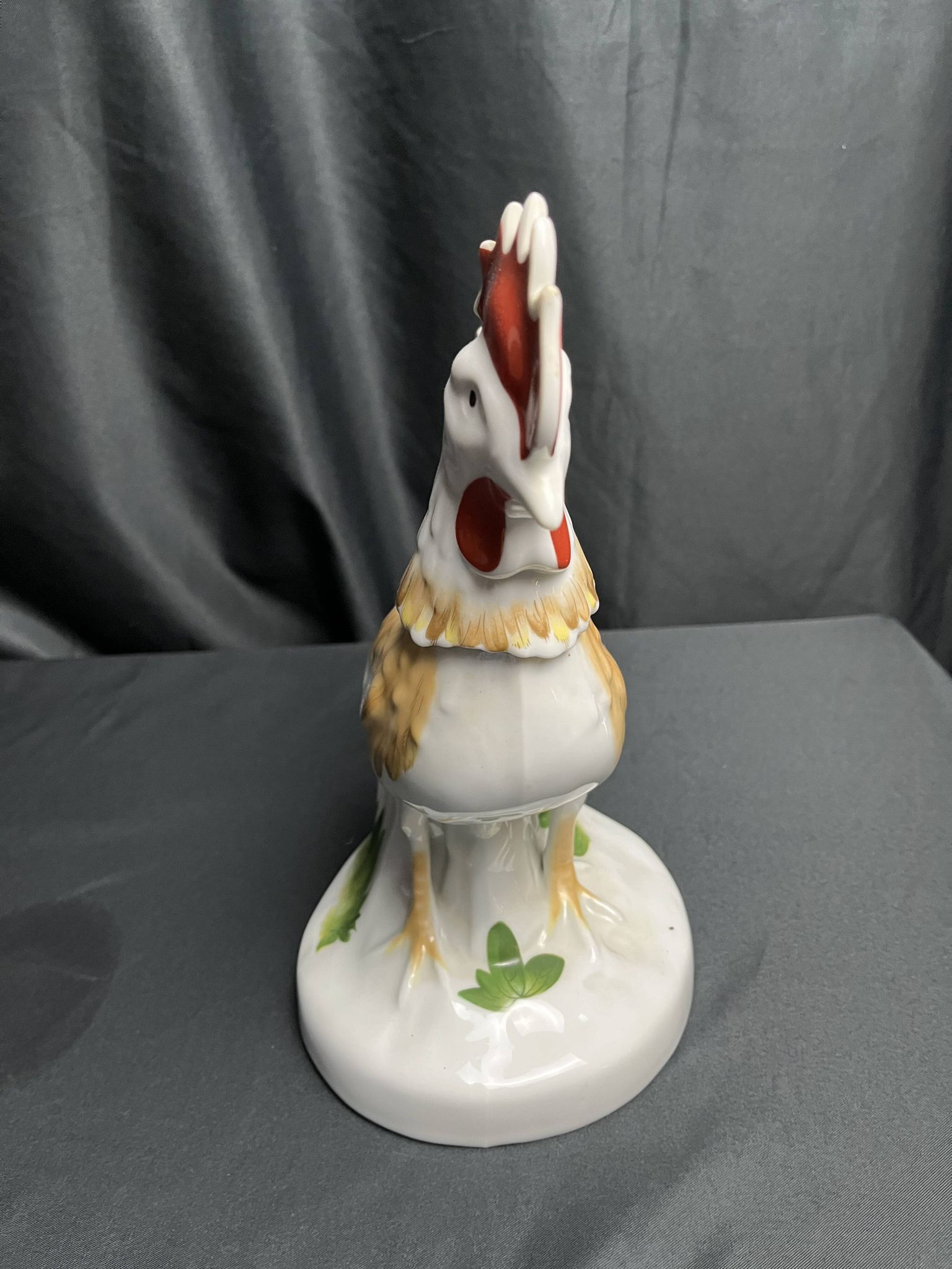 Raphael rooster-shaped digestive bottle promotional item, 20th century