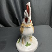 Raphael rooster-shaped digestive bottle promotional item, 20th century