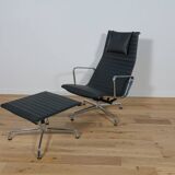 Eames Alu Group EA124 & EA125 Lounge Chair & Ottoman by Charles & Ray Eames for Vitra, 1980s.