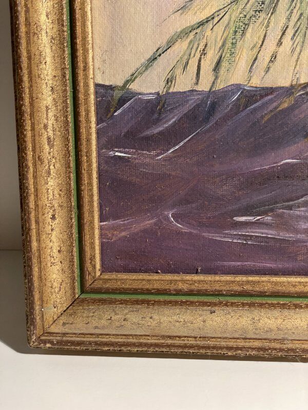 Old painting still life bouquet of flowers