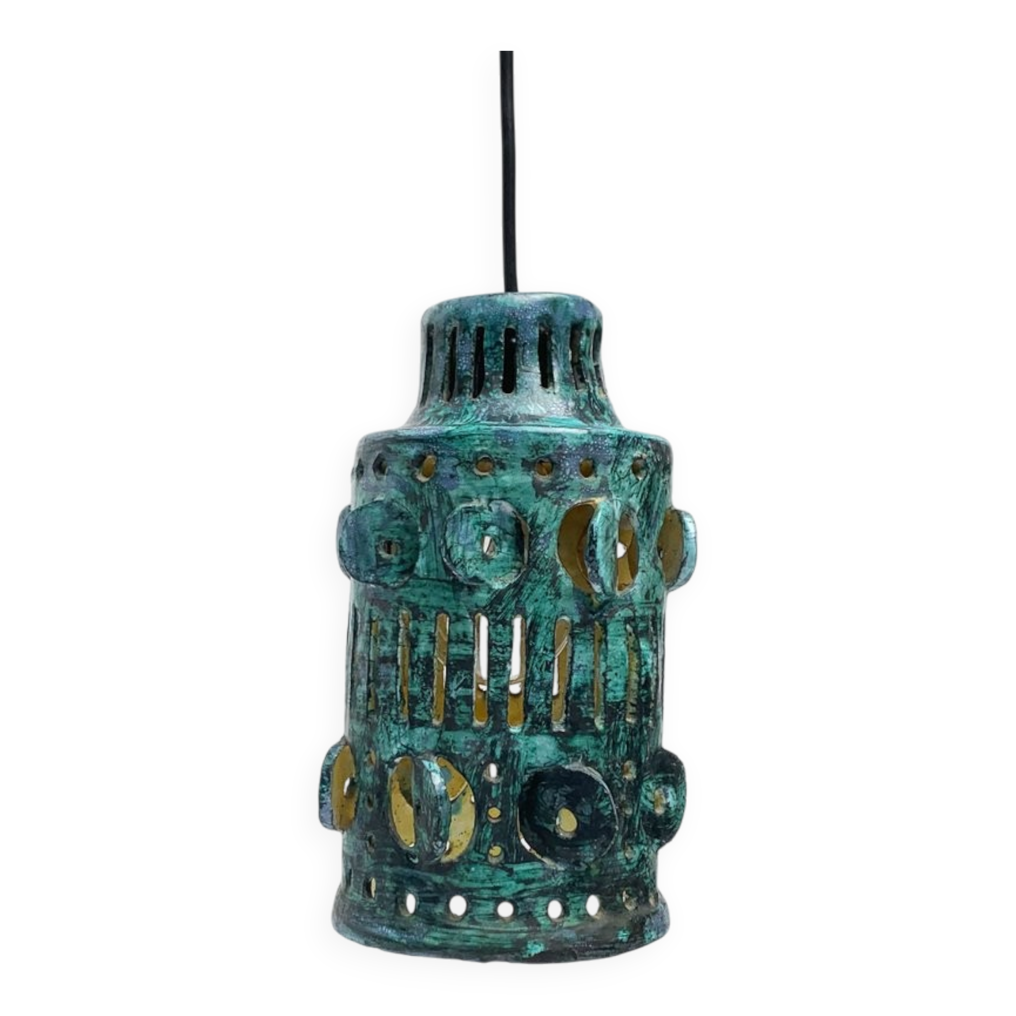 Mid-century ceramic pendant lamp, 1960s