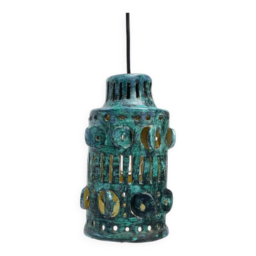 Lampe suspension en céramique du milieu du siècle, années 1960