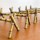 Lot de 6 repose couteau en laiton