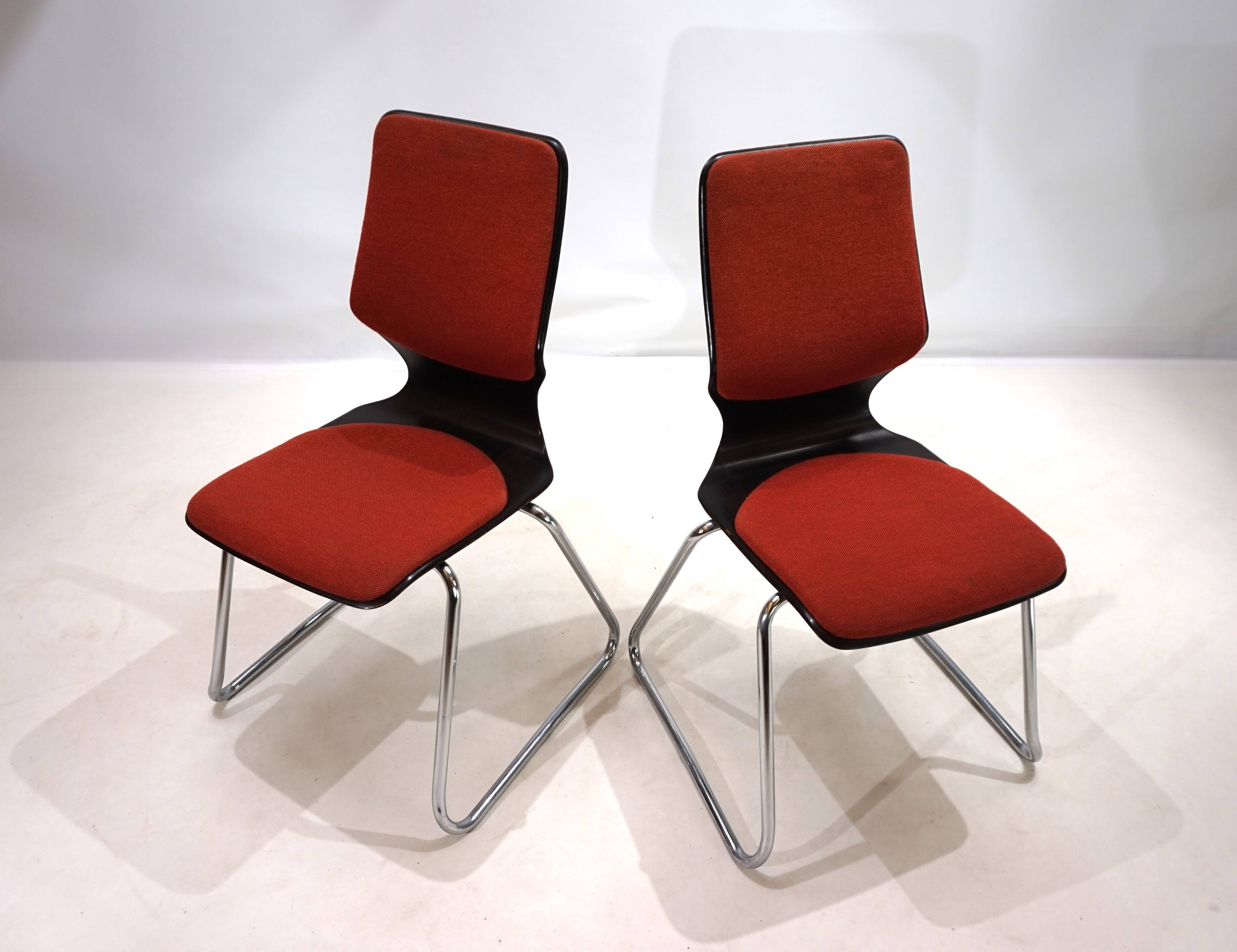 Flötotto set of 2 Pagwood chairs by Elmar Flötotto