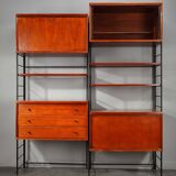 Scandinavian wooden bookcase from the 1960s