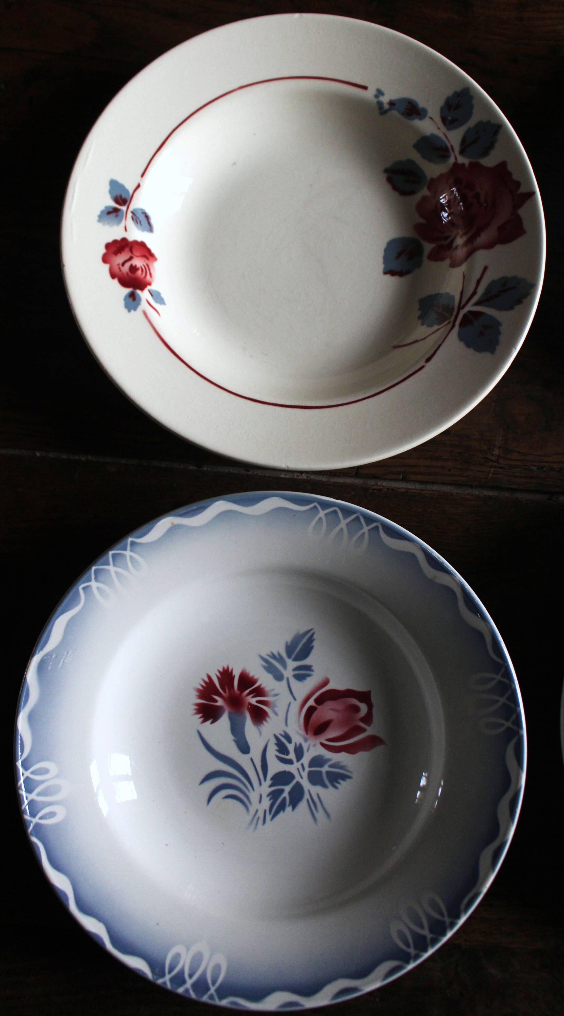 6 Art Deco deep plates Marinette Juliette Digoin Sarreguemines