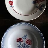 6 Art Deco deep plates Marinette Juliette Digoin Sarreguemines
